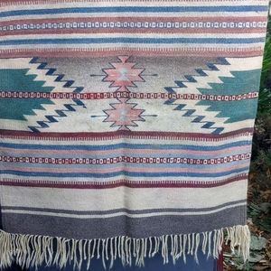Hand Woven Antique Hopi Indian Wool rug